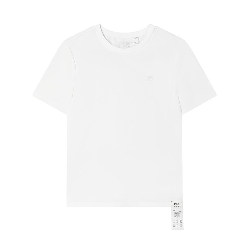 New FILA WHITE T Shirt Women's Standard White F11W523118F-WT