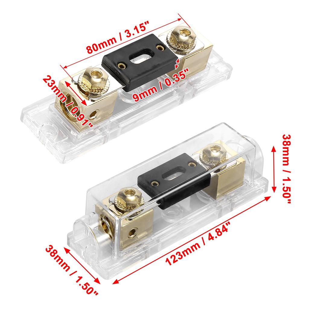 X AUTOHAUX Fuse Holder Fuse Box Fuse Cap Inline Fuse Holder ANL ANL Fuse
