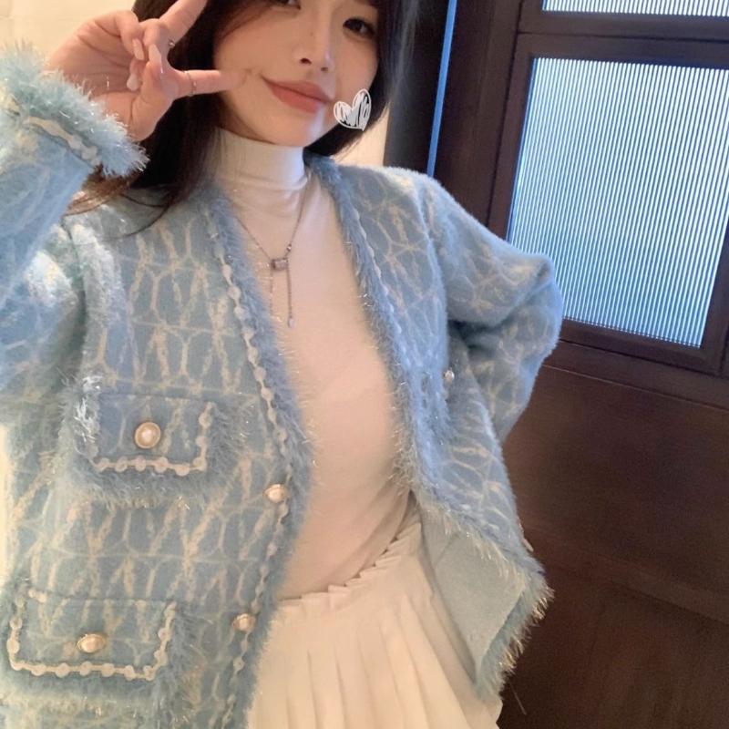 Autumn Winter New Coat Small Fragrant Style Women's High End Tassel Versatile Mink Fleece Loose French Style Chic Cardigan