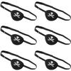 SATINIOR 6 Pieces Halloween Black Pirate Eye Patch One Eye Skull Captain Patch Adjustable 3D Costume for Adults Kids Carnival Christmas Party Favors