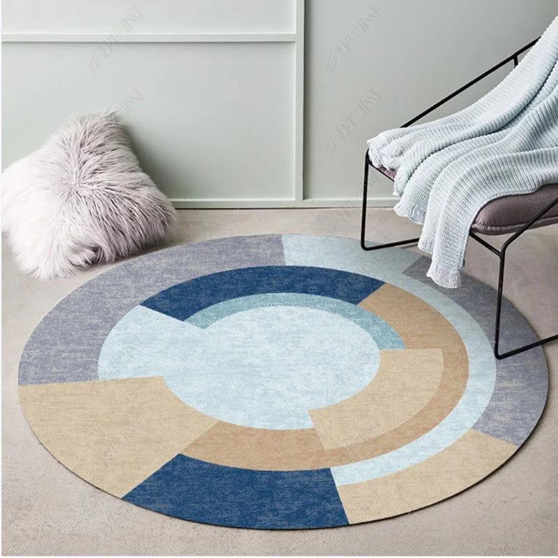 Light Luxury Round Carpet for Girls, Bedside Rugs, Children's Hanging Basket, Computer Chair Floor Mat, Bedroom, Living Room, Ho