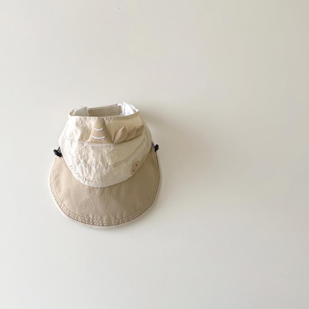 Summer Baby Hat with Large Brim Duckbill Design Quick-Drying Sunscreen Sunshade Empty Top Cap for Children