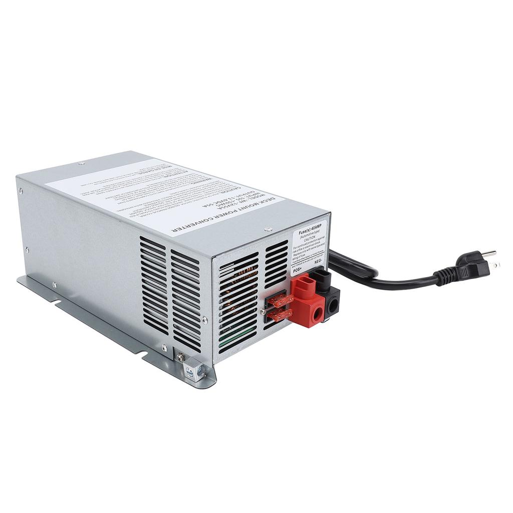 Deck Mount Power Converter WF 9855 55Amp 3 Stage Smart Charging Mode RV Power Charger for Trailer