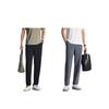 Anta Comfortable Simple Versatile Solid Color Zipper Mid-Rise Knitted Sports Pants Men bottoms Gray 952527308-2