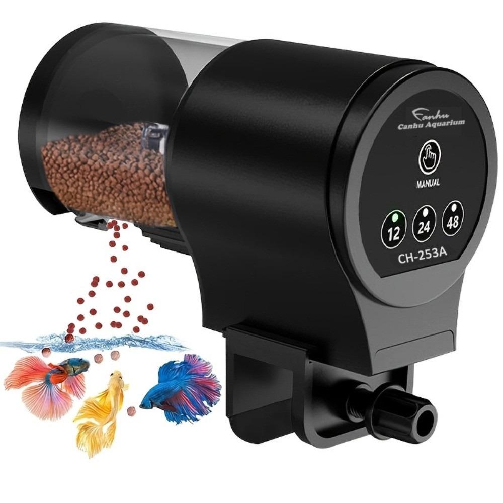 Fish Accessories Intelligent Automatic Fish Feeder 12/24/48H Waterproof Fish Tank Feeder Hand-free with Timer Food Dispenser Koi