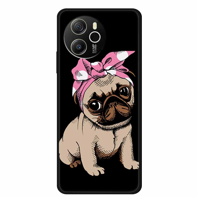 Coque For Blackview Shark 8 Case Cute Cartoon Black Silicone Soft Phone Cases For Blackview Shark 8 Back Cover Case Shark8 Funda