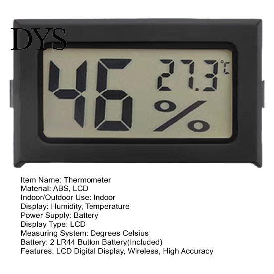 Temperature Humidity Meter Mini Electronic Thermometer Hygrometer LCD Display High Accuracy Thermo-Hygrometer Pocket Size Thermo-hygrometer Indoor Car