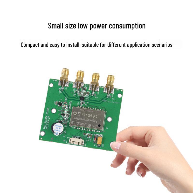 Ultra-High Frequency RFID Four-Channel Reader/Writer Module with Four Antennas
