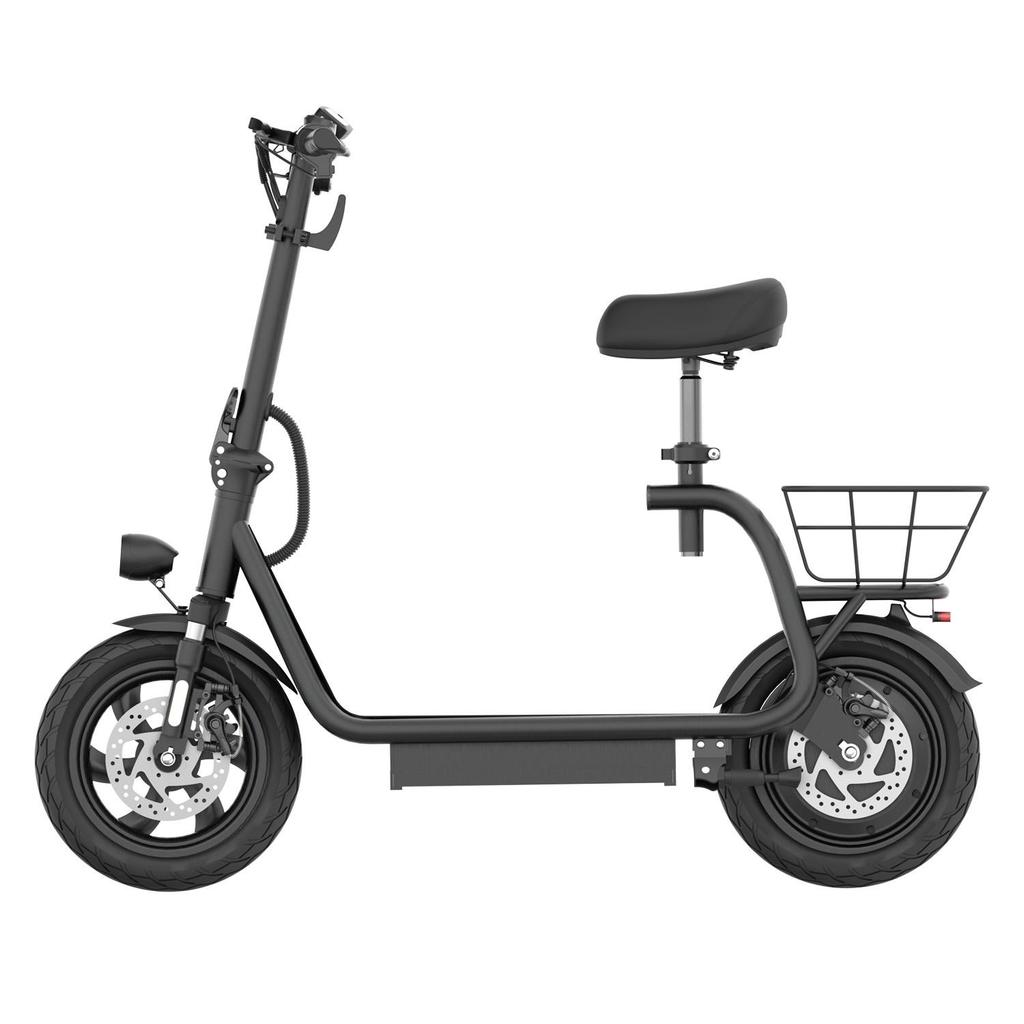 Elektrická koloběžka NANROBOT M5, Černá, Pro městské dojíždění, Kotoučová brzda