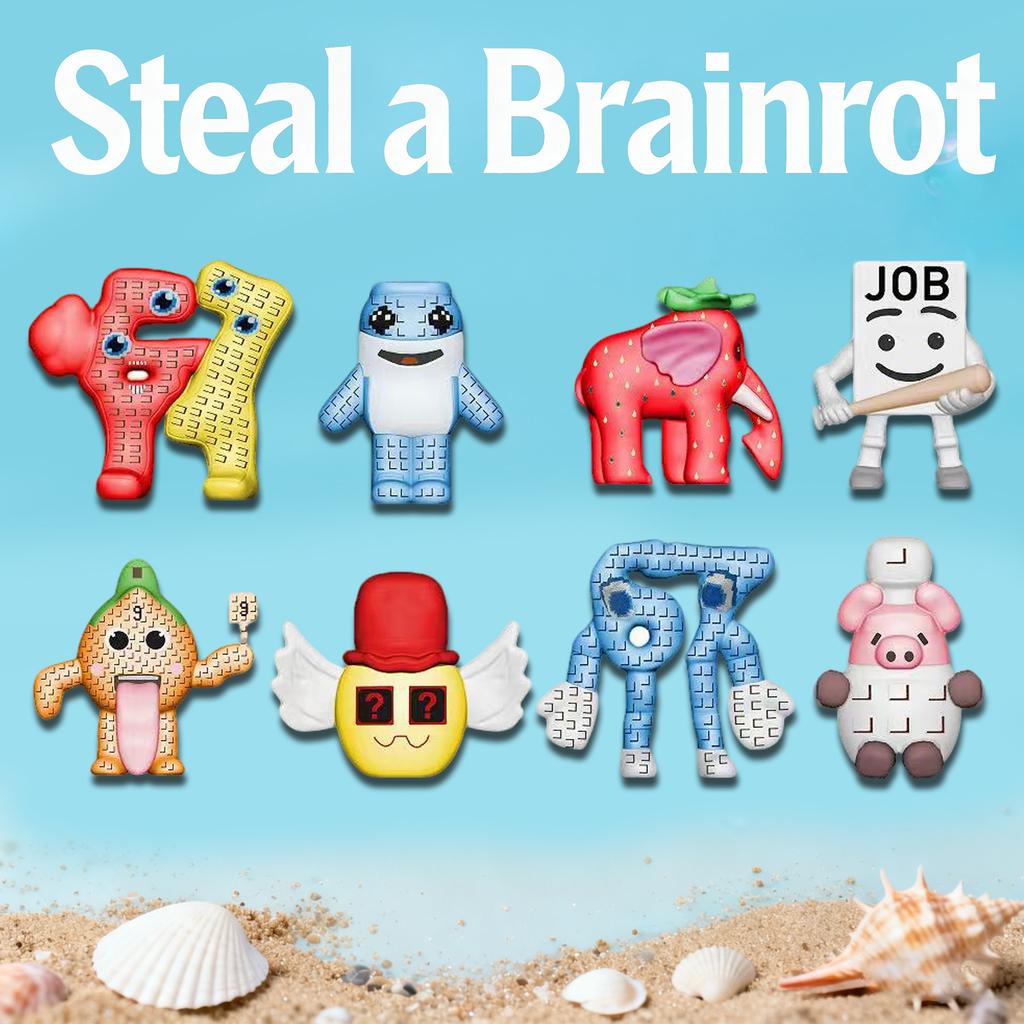 New Steal A Brainrot Cute Figurine No.9 House PVC Toy Game Peripherials Collection Anime Figurine Model Toys Christmas Gifts