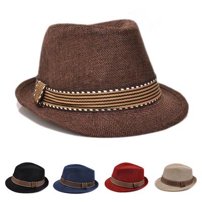 Summer Children Sun Hat Vintage Boys Western Cowboy Hats Kids Wide Brim Jazz Cap