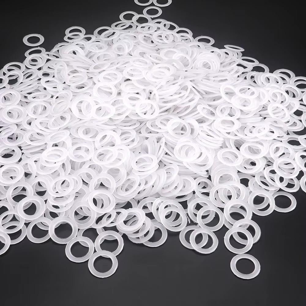 Rękodzieło Plastikowe Pierścienie Pętelki Szydełkowe 2cm Okrągłe Przezroczyste Pierścienie O Półprzezroczysta Guma Plastikowe Pierścienie Szydełkowe DIY Ręczne Robienie na Drutach