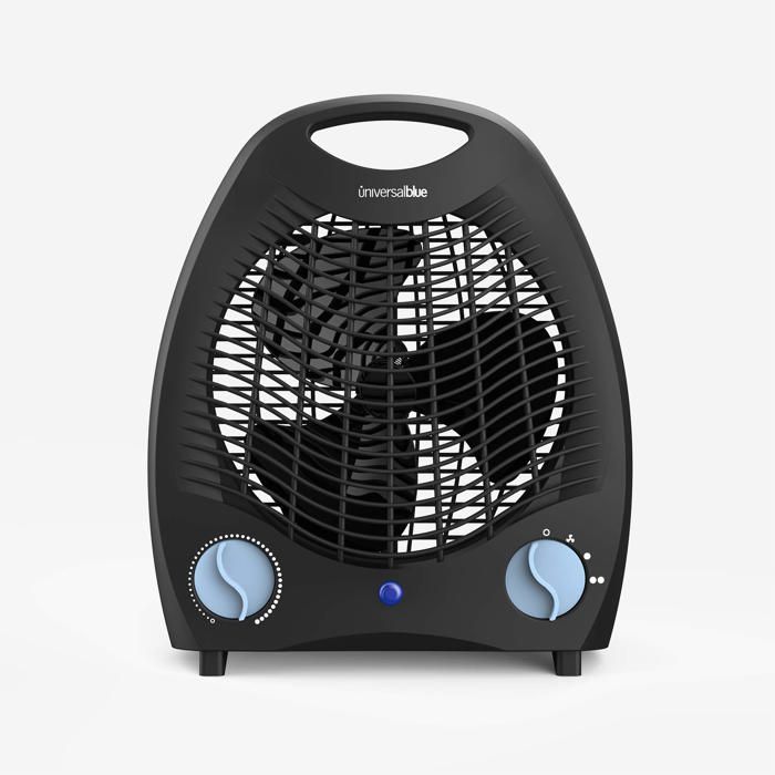 Chauffage portable électrique - UNIVERSALBLUE - 2000 W - Bleu - Convection - Portable - Montage sur table - Intérieur