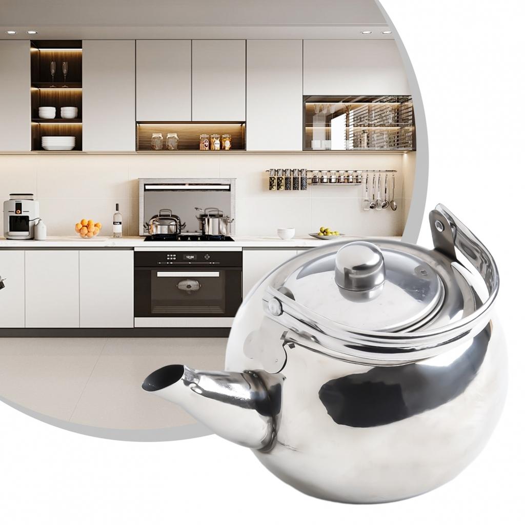 Sturdy Stainless Steel Kettle Perfect for Camping and Hiking Trips