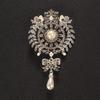 European & American Crystal Teardrop Brooch Zircon Pin Accessory