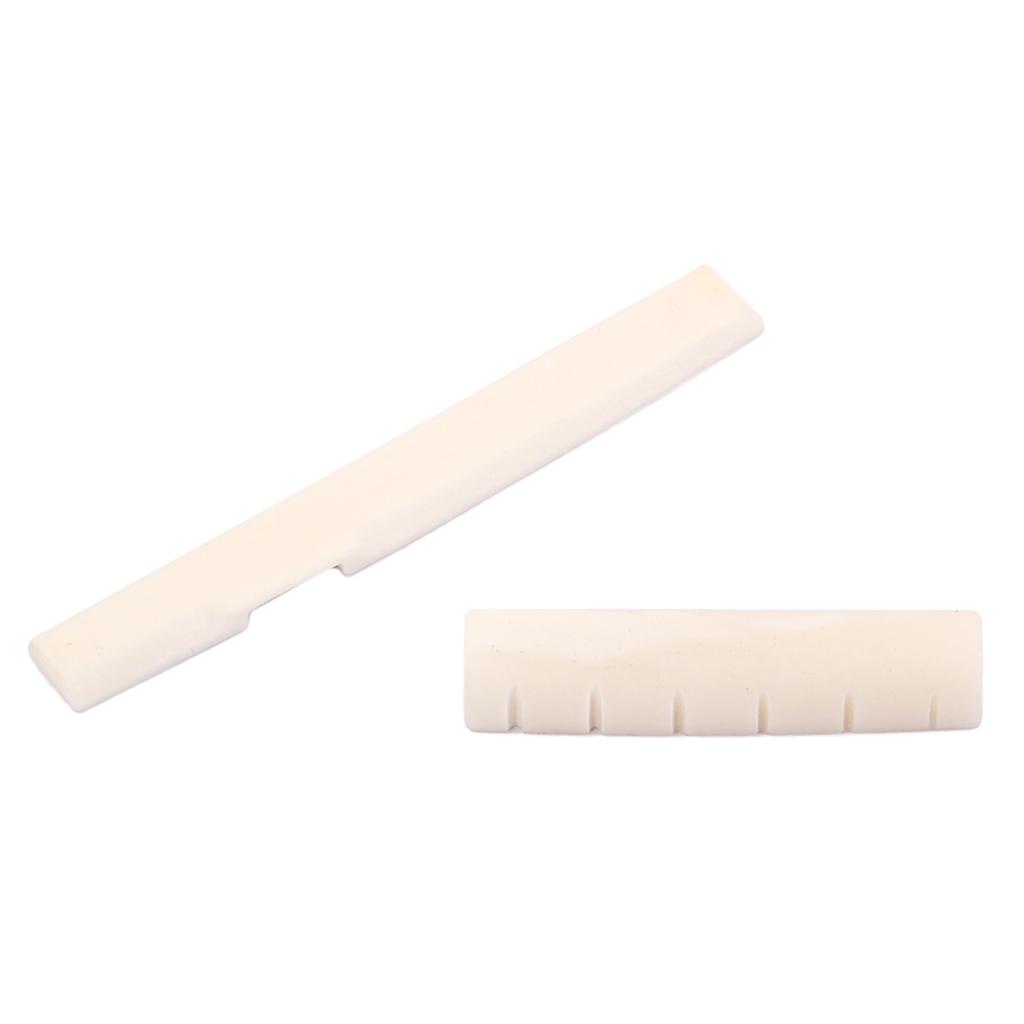 Rod Piezo Pickup & 2 Sets Saddle Nut for Acoustic Cigar Box Guitar EQ