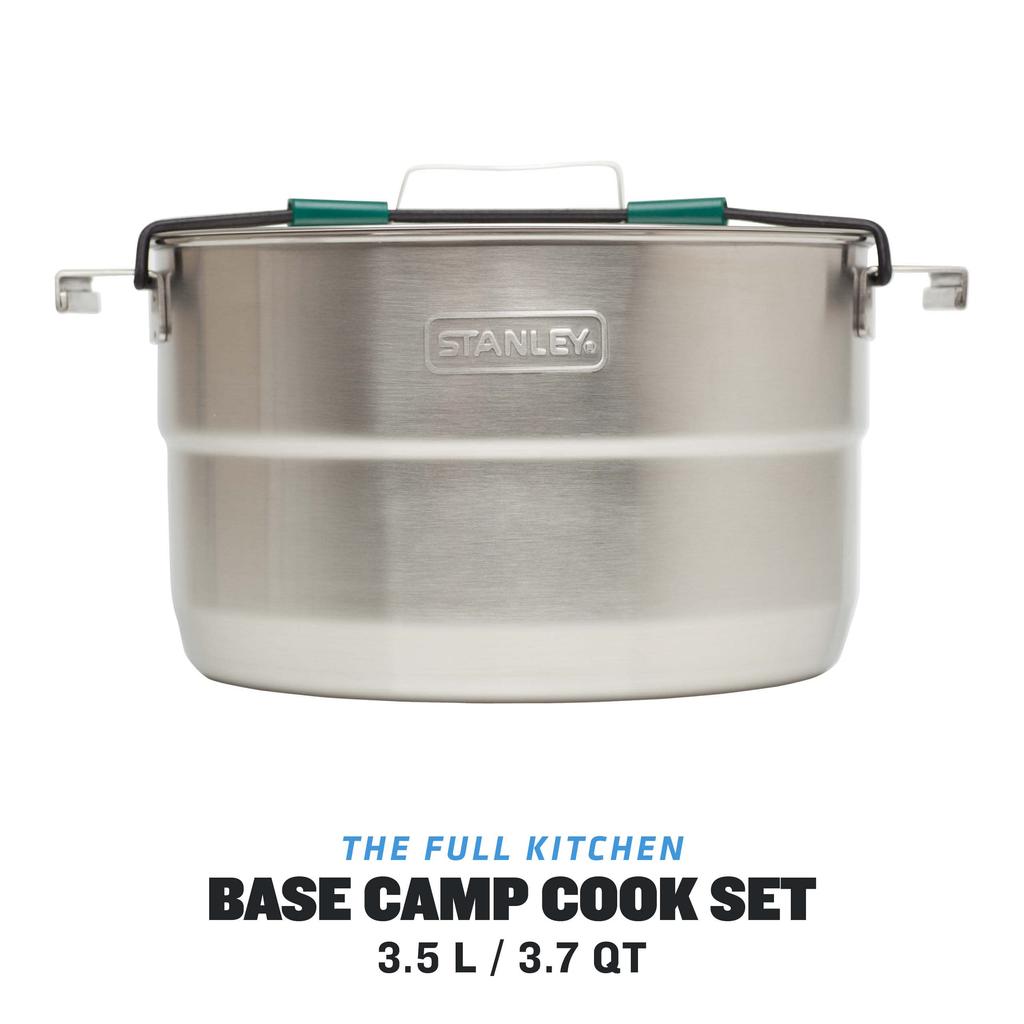 Stanley Adventure Full Kitchen Base Camp 11dílná kempingová sada na vaření Skládací jednotka Nerezová ocel 3,5 l