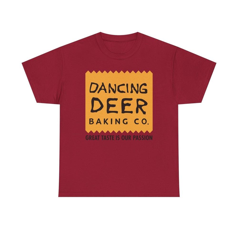 

Dancing Deer Baking T-Shirt - Closed Bakery Company Logo Tee - Boston S