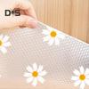 Cabinet Shelf Liner Drawer Mat Non Adhesive Waterproof Flower Print Kitchen Cabinet Liners Reusable Shelf Liners for Pantry Cupboard Dresser Bathroom