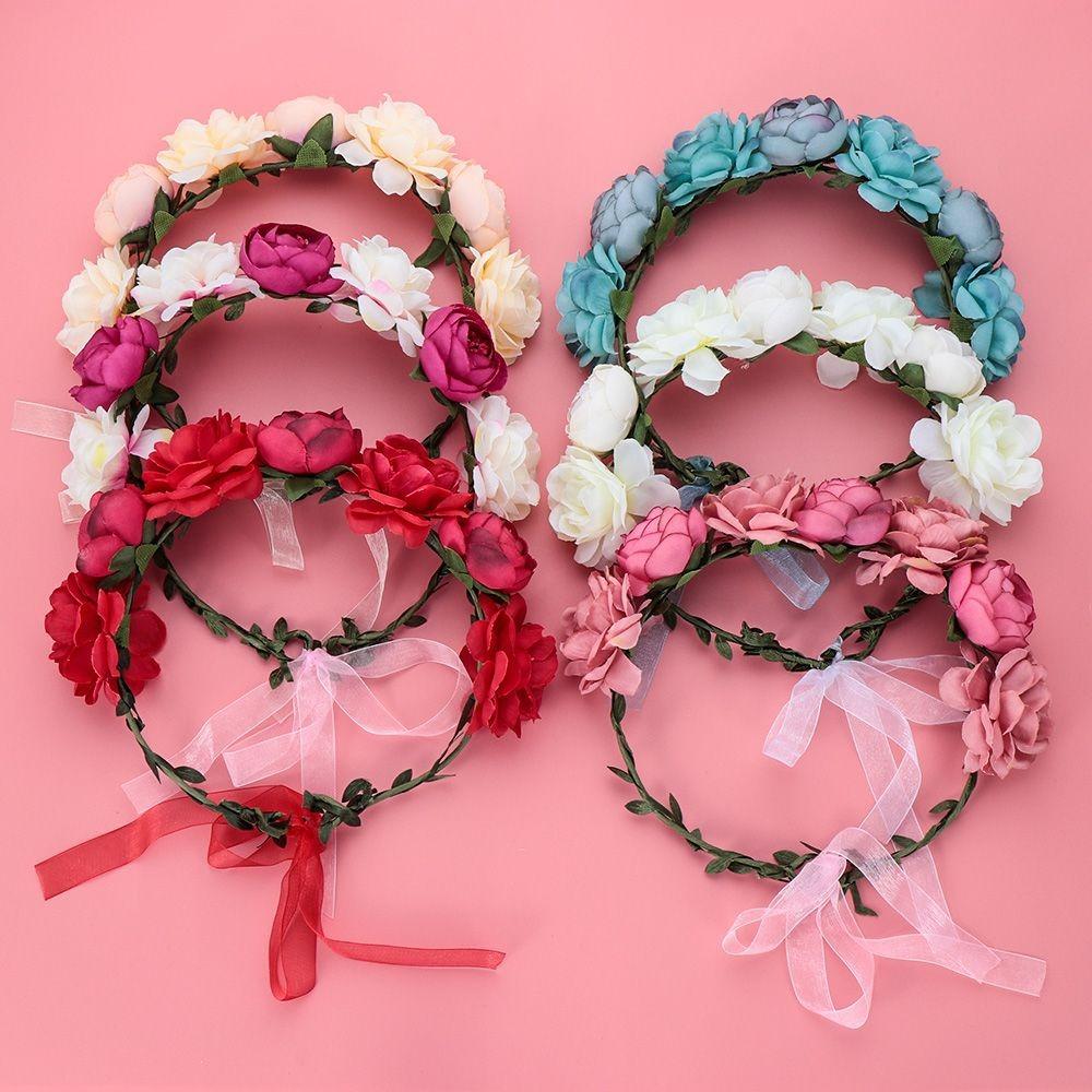 Bohemia Floral Headband Cloth Bridal Garland New Hair Bands  Birthday Party