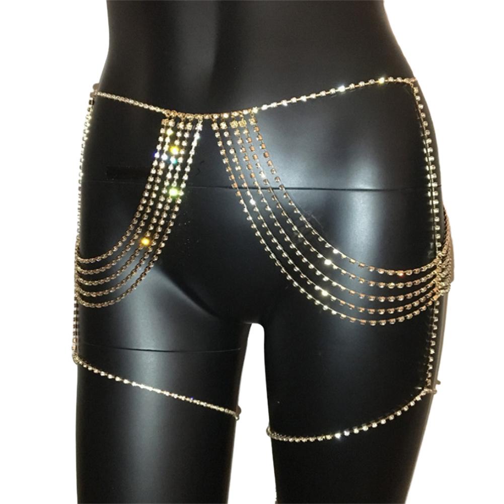 Women Body Chains Jewelry Adjustable Layered Belly Waist Chains Versatile Fashion Body Accessories