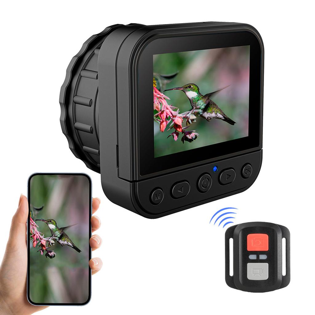 64MP 4K HD 2.4G WIFI Universal Eyepiece Monocular Camera Portable Lightweight for Astrophotography Enthusiast Bird Watching