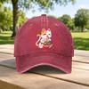 RaUnisex Cat Hand Wash Baseball Cap  Unisex Casual Dad Hat Retro Streetwear for Outdoor Travel  Daily Wear