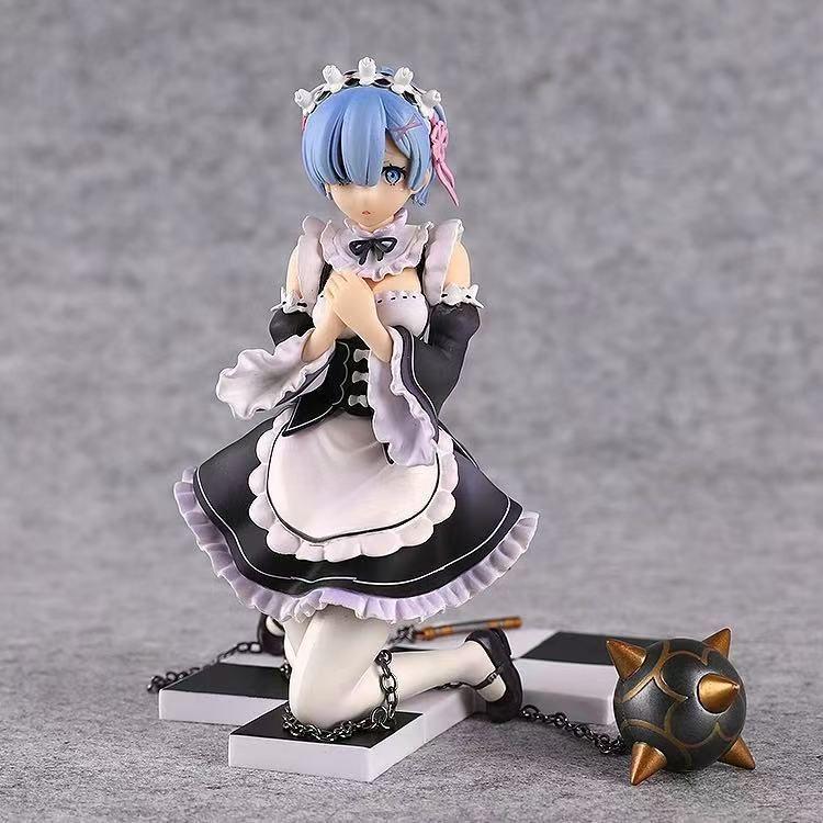 [USED] Re:Zero Rem Kneeling Figure 1/9 Scale Overseas Figure