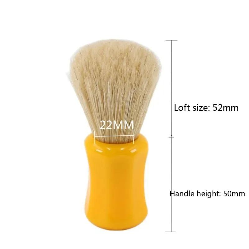 YAQI Joy Butterscotch Color Handle Men 22MM Wet Bristle Knot Diameter Shaving Brush 55MM Handle Height Provide Minimalism Shave