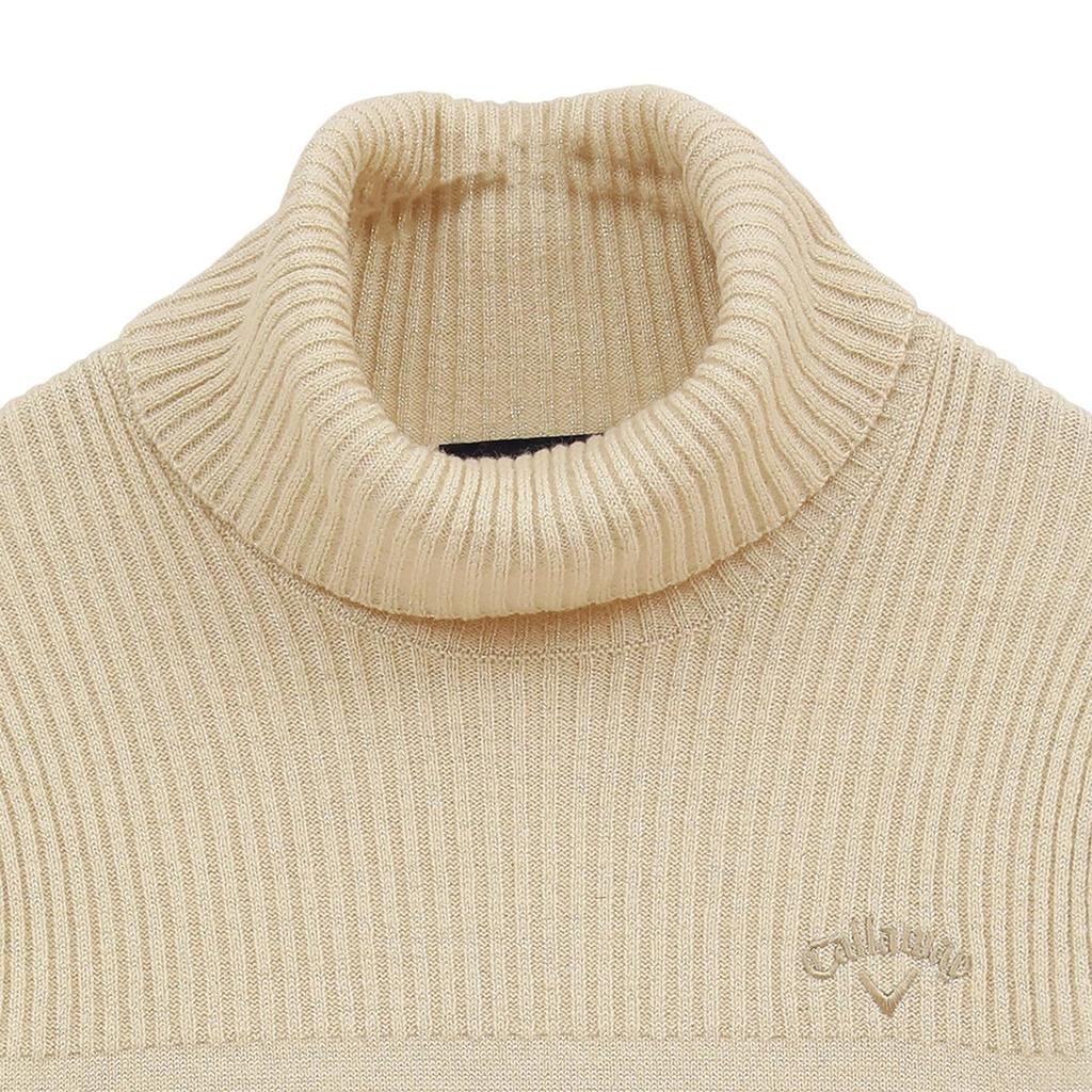 Callaway Turtleneck Sweater and Golf Sweater C23218202 Size S Women's (Moisture-Wicking Heat-Generating) / / 1042_Beige,