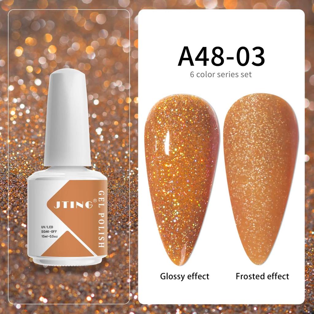 JTING Free Samples Design Neon Gel Uv Colors Set Nail Polish 6colors Kit OEM Make Your Own LOGO 15ml Nail GEL Polish Bottle