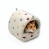 Coral Fleece Hanging Hamster Hammock Catoon Pattern Squirrel Cage Nest Hamster Hanging Cage Soft Comfortable Guinea Pig Nest