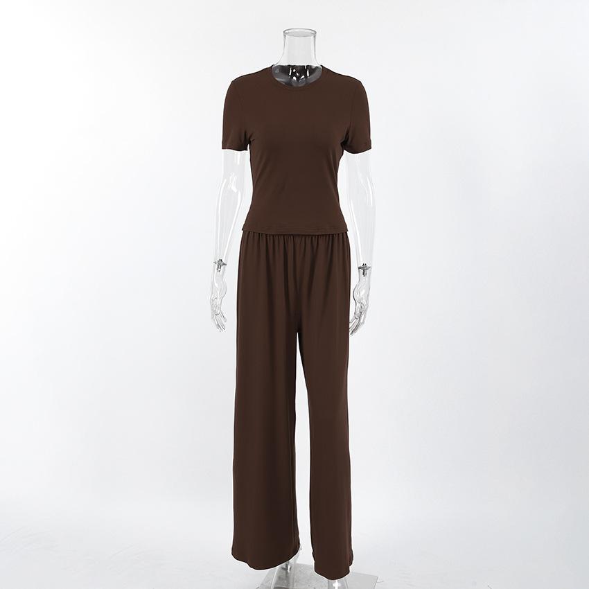 European and American Summer New Pink Milk Silk Short Sleeved Pants, Pajamas, Hair Extensions, Women's Home Clothes