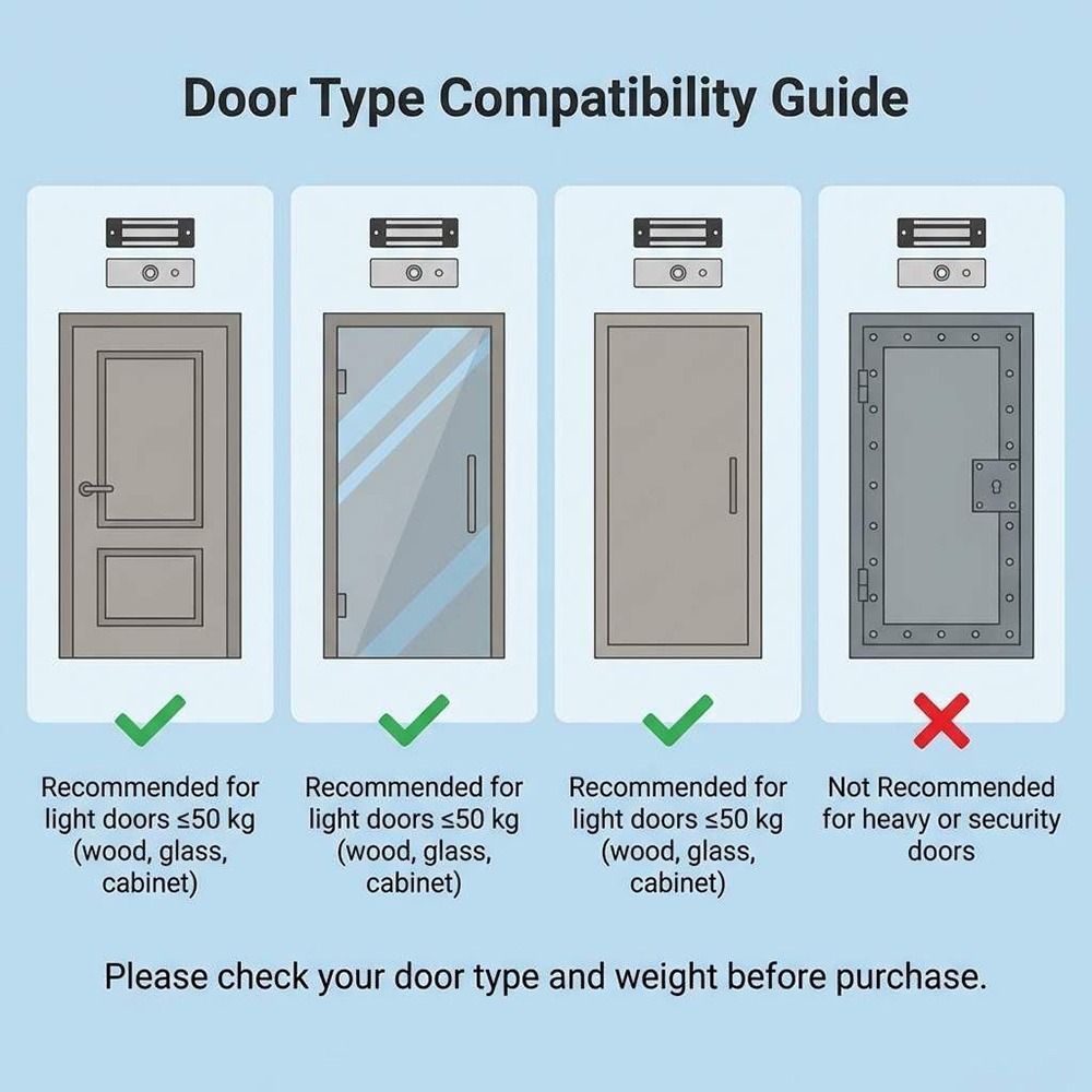 Electric Magnetic Electric Lock 60KG/100Lbs Door Access Control Electromagnetic Lock  Door Access