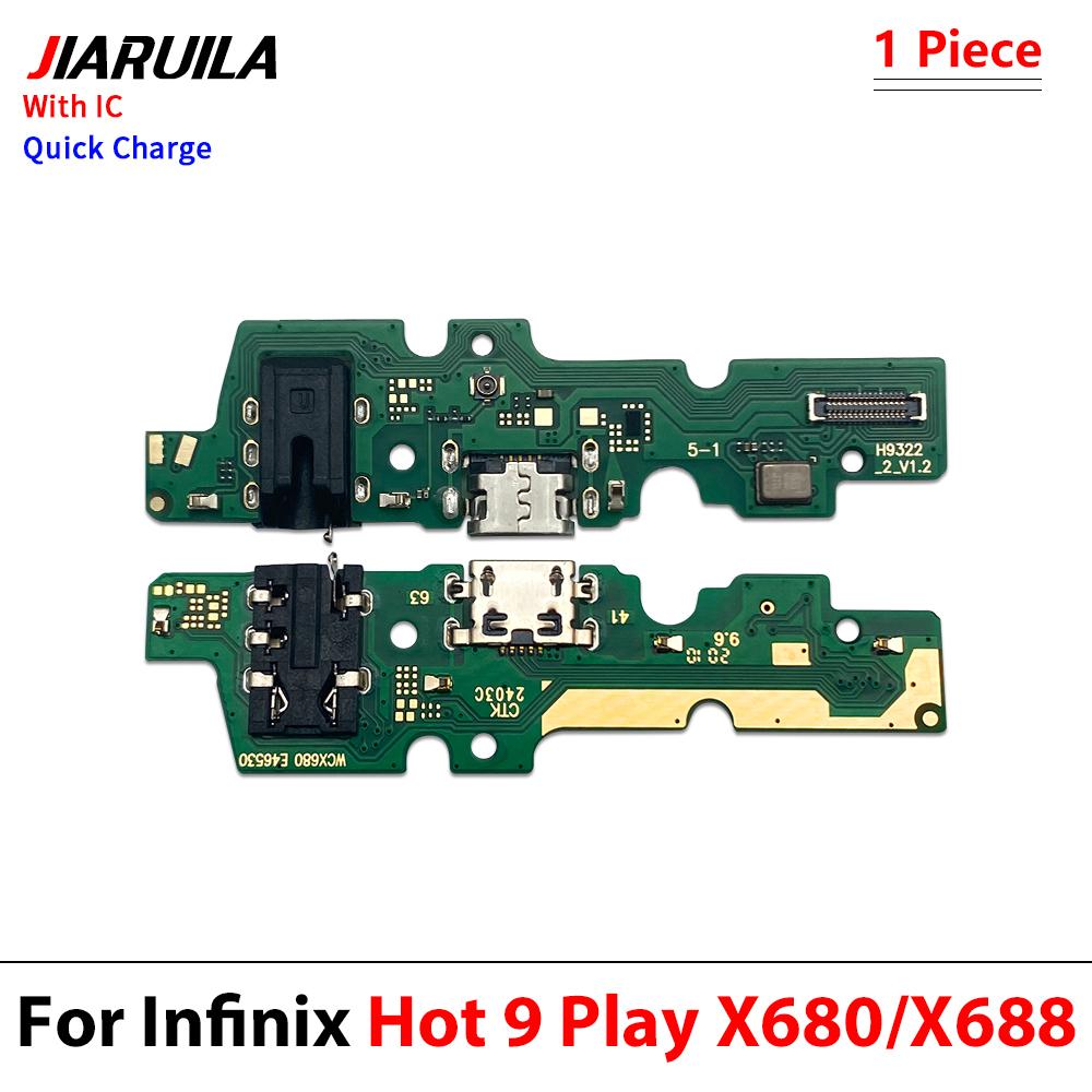 USB-Ladegerät Dock Connector Board Ladeanschluss Mikrofon Flex für Infinix Hot 9 Play Itel P17 Note 7 Lite Smart 8 X6111 Zero 1G