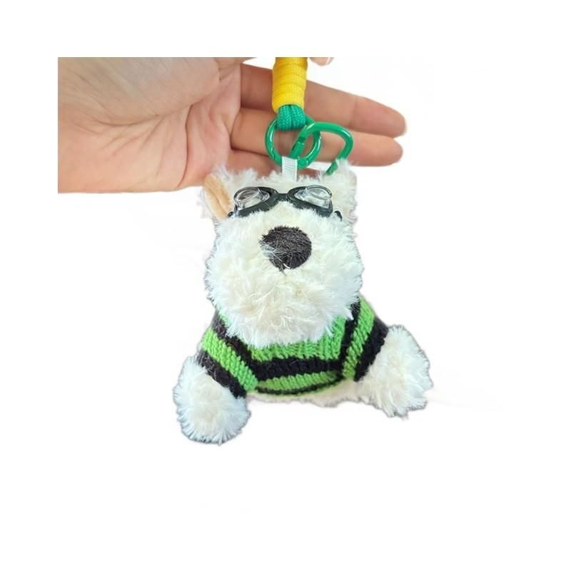 Adorable Diy Plush West Highland Terrier Doll Cute Keychain Gift For All Ages