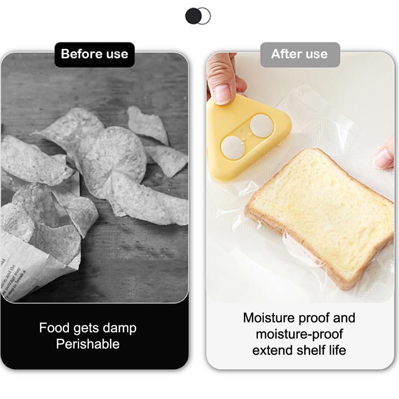 Magnetic Clip Kitchen Food Snack Seasoning Fresh Plastic Clip Dampproof Sealed Clip Documents Bills Stationery Clip
