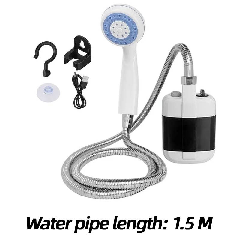 

Электрический насос для душа Перезаряжаемый уличный походный насос Портативная улучшенная лейка-распылитель для путешествий, походов, купания питомцев, мытья автомобиля