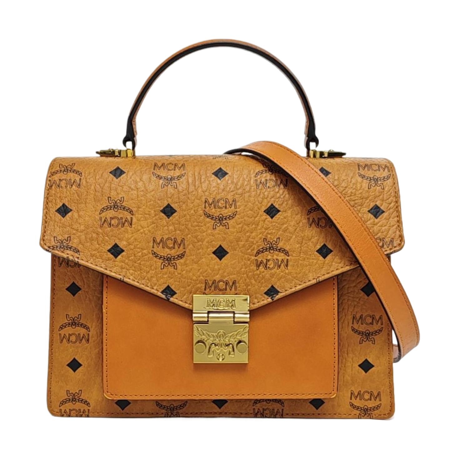 [Pre-Owned] Patricia Visetos Monogram Leather Accordion Tote Crossbody Shoulder Bag - Good #KPTH72 ONE SIZE