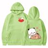 Bubu and Dudu Panda Hoodies Men Aesthetic Graphic Funny Kawaii Bubble Tea Hoodies Unisex Anime Harajuku Vintage Pullovers Sweatshirt