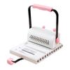 Book Binding Machine with Slide Ruler 2:1 Spiral Coil Wire 20 Sheet Circular Punch Capacity for DIY Notebooks Albums