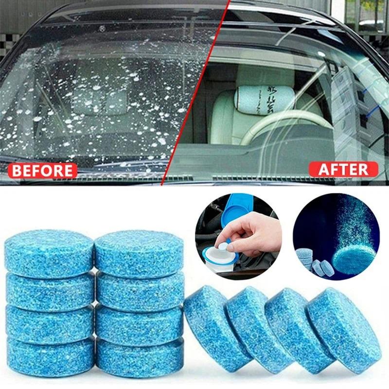 Car Windscreen Wiper Solid Cleaner Effervescent Tablets Cleaning Universal Windshield Window Glass Water Dust Washing Cleaner