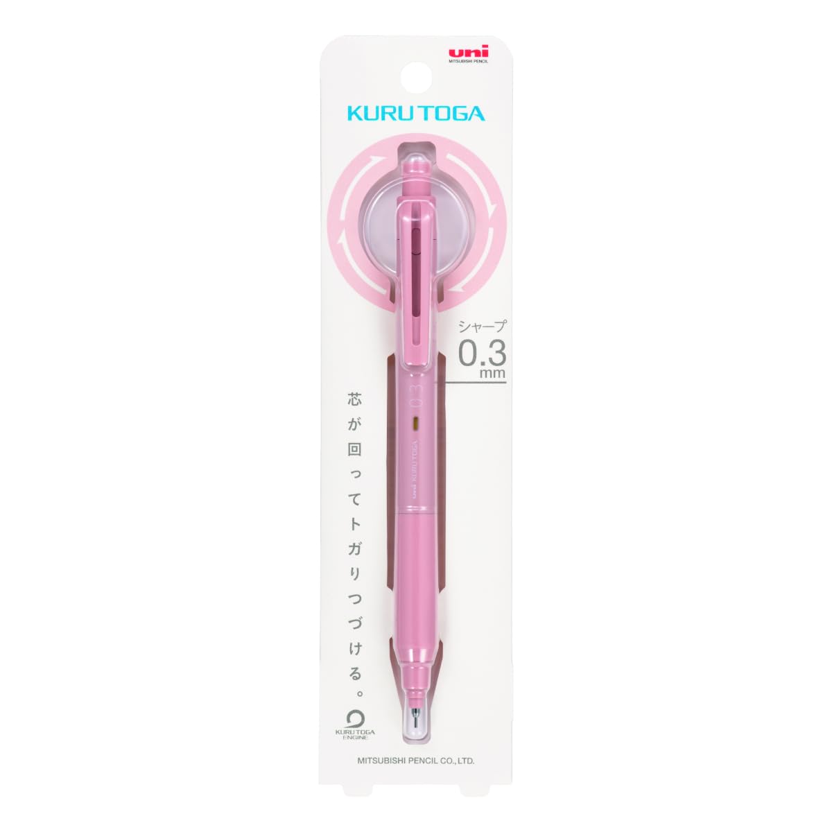 

Механический карандаш Mitsubishi Pencil Kurutoga KS Coral Pink 0.3 M3KS1P.66