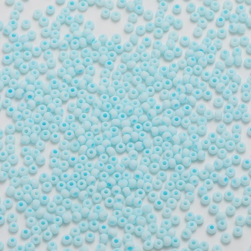 2mm Frosted Round Seed Beads - Macaron Color Series, 10g Pack for DIY Jewelry & Beading