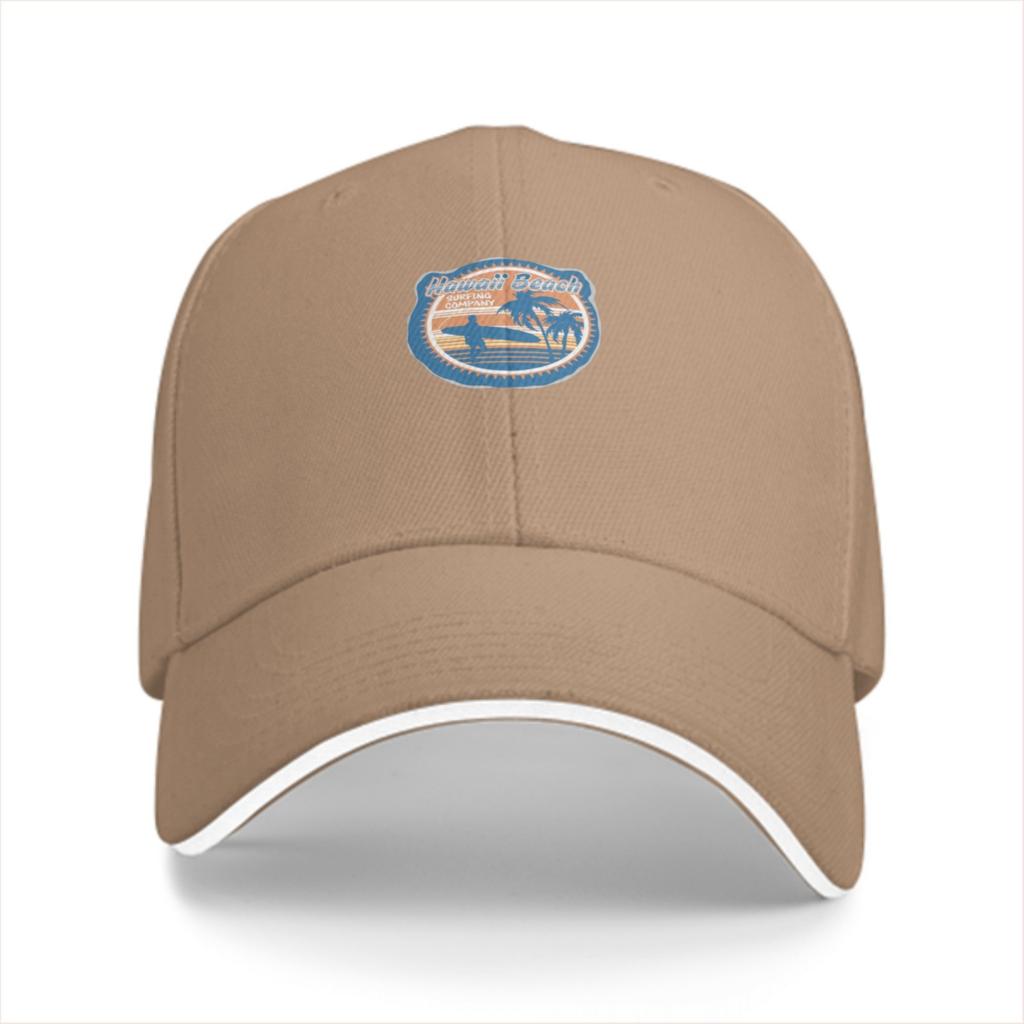 Surf Beach Palm Trees Graphic Baseball Cap Polyester Adjustable Casual Hat Unisex
