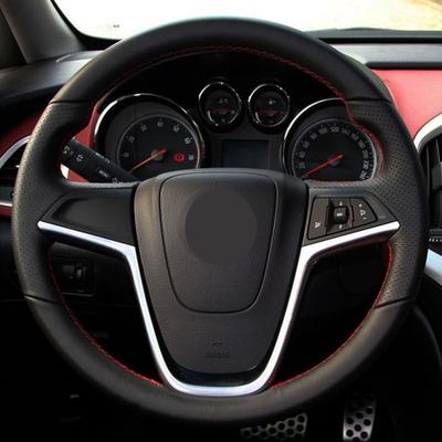 DIY Black Hige Soft Artificial Leather Car Steering Wheel Cover for Opel Insignia 2008-2013 Astra (J) Cascada Mokka