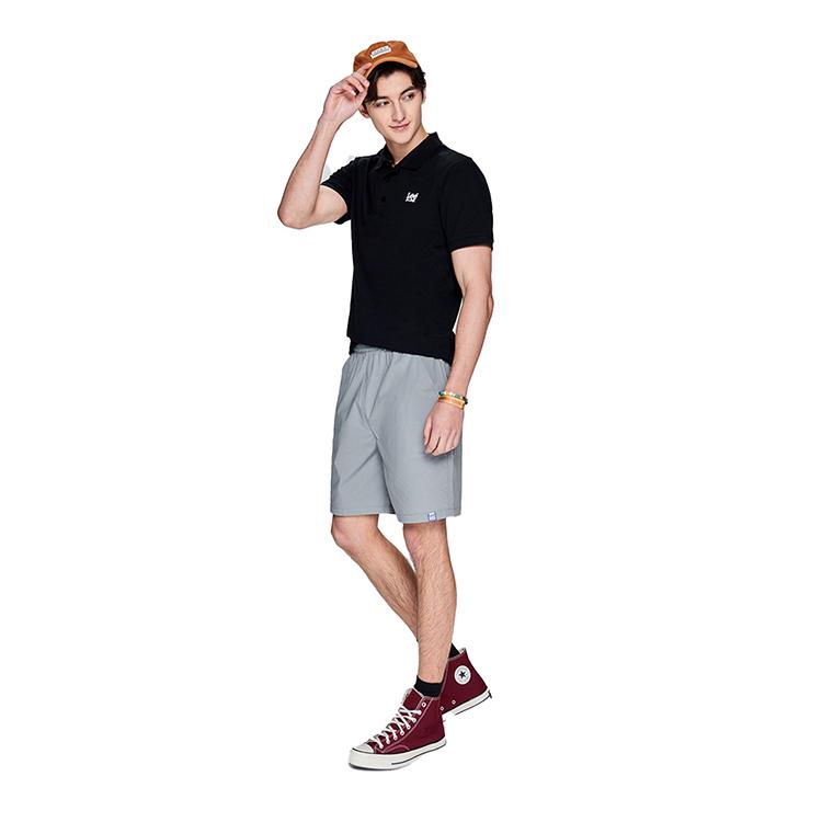 SS23 Brand Logo Solid Color Short Sleeve Polo Shirt Men Tops Black LMT005479202026K11000