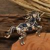 Horse Ornaments for Christmas Tree 2D Acrylic Sparkly Rhinestone Horse Hanging Ornament Gift for Women Girls Horse Lovers