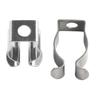 10PCS T8/T10 Spring Terry Clips Lamp Tube Clips Heavy Duty Clamp Holders Fixing Base Tool Pipes Clamp for 25mm/32mm Dia Tube