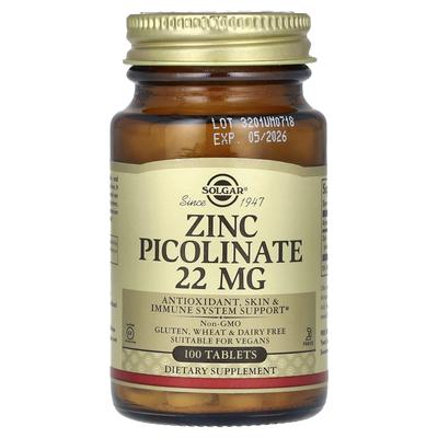 Zinc Picolinate, 22Mg, 100 Tablets